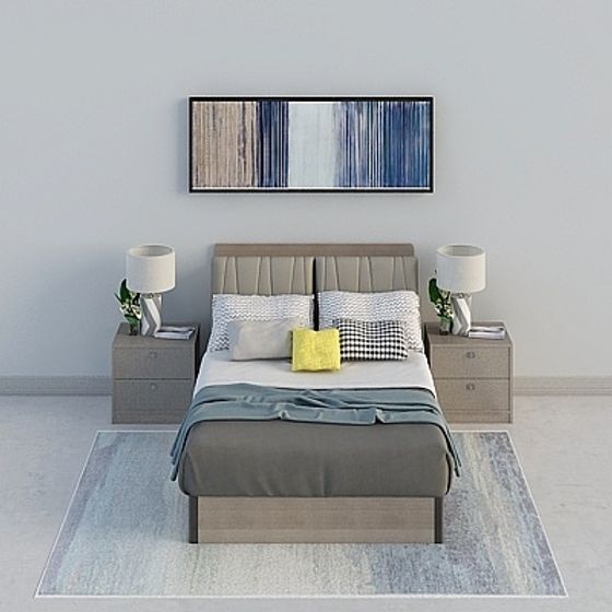 Urban Retreat Bedroom 3D model
