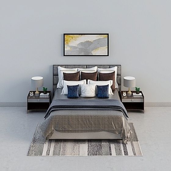 Urban Retreat Bedroom 3D Model