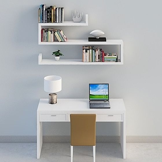 Sleek Modern Home Office 3D Model