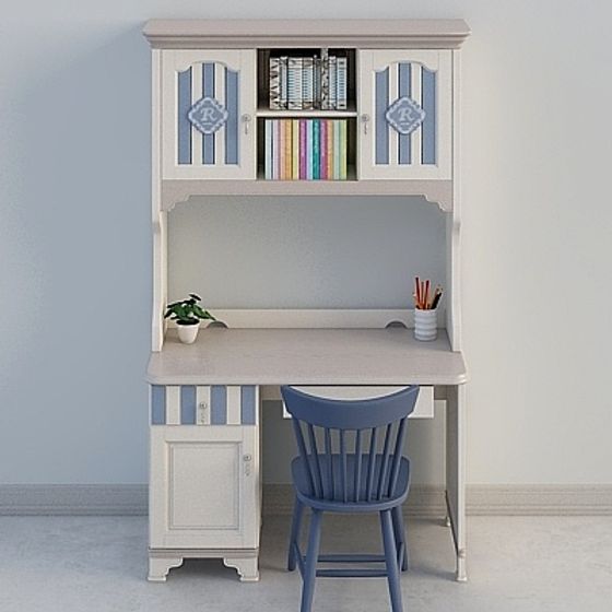 Modern Neoclassic Home Office,Gray