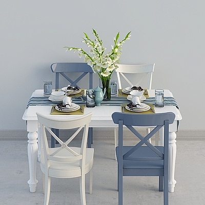 Mediterranean dining table combination
