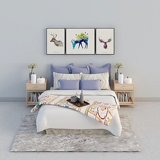 Cozy Retreat Bedroom 3D model