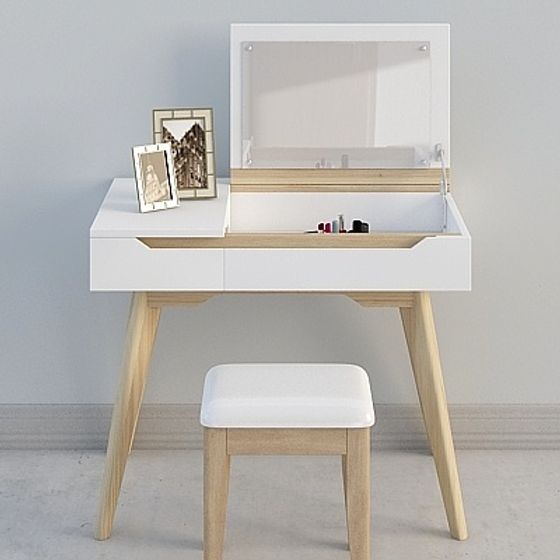 Minimalist Dressing Table 3D model for Modern Interiors