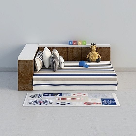 Nautical Themed Kids' Bed 3D model