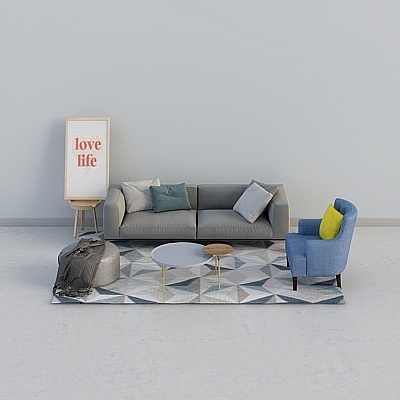 Modern style-a lot of people sofa-fabric sofa combination