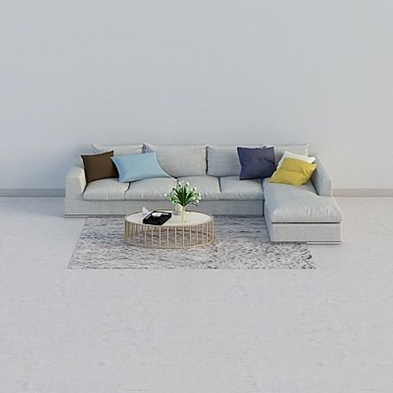 Urban Lounge 3D Model for Modern Spaces