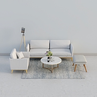 Sanyou Furniture - Nordic IKEA Style Item - Three-Seat Sofa Set