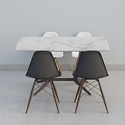 Preferably fan art Portopo Nordic-style marble-top dining table 