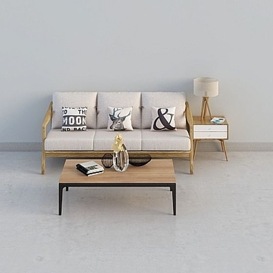Elegant 3D Sofa Model for Contemporary Homes