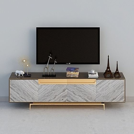 Elegant 3D Model of a Modern TV Cabinet