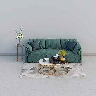 Nordic fabric multi-seat sofa combination