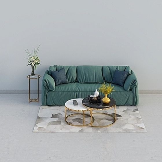 Urban Green Sofa 3D model