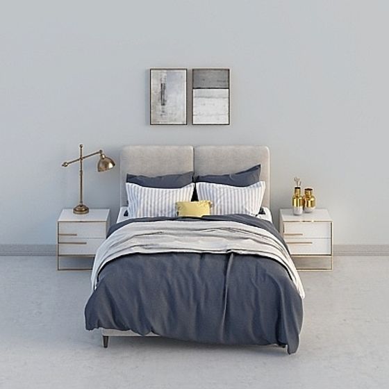 Cozy Retreat Bedroom 3D model