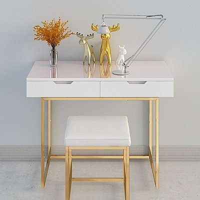 There are home-modern-minimalist-Baroque-dressing table combinat