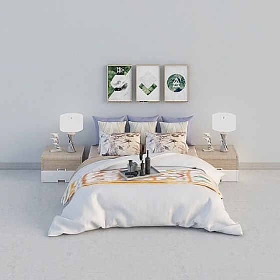 Urban Retreat Bedroom 3D Model