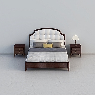 Cozy Retreat Bed 3D model