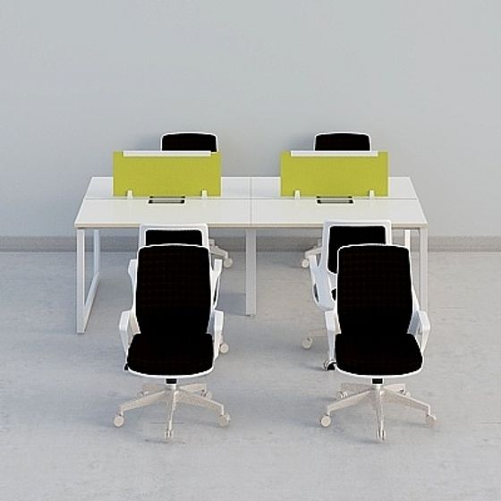 Collaborative Space 3D Model for Modern Offices