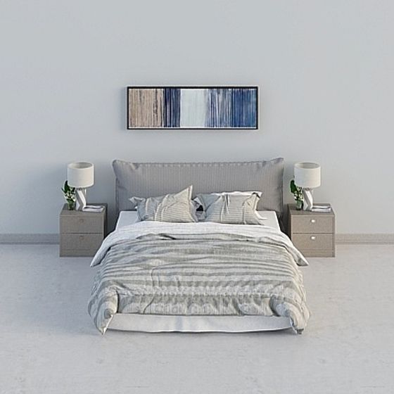 Modern Bedroom Set 3D model
