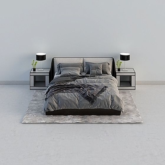Contemporary Bedroom 3D model