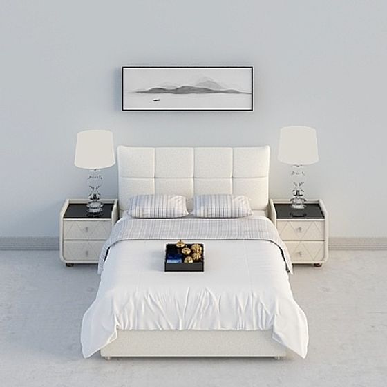 Modern Bedroom Set 3D model