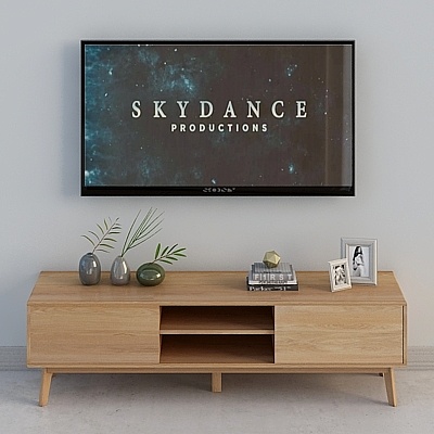 Shanghai si homes-Japanese-1. 8 m two door TV Cabinet combinatio