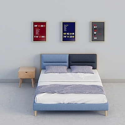 Urban Loft Bed 3D model