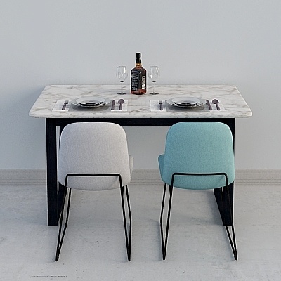 Preferably fan art Assisi Nordic minimalist modern dining table 