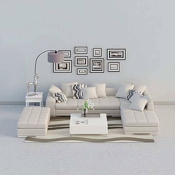Urban Living Room 3D model