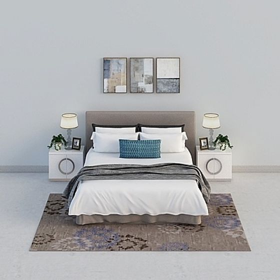Urban Retreat Bedroom 3D model