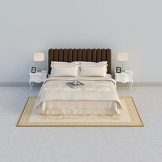 Cozy Retreat Bedroom 3D model