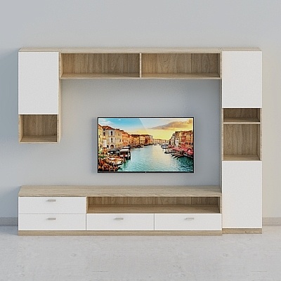 TV Cabinet-Poly Luo spring combination