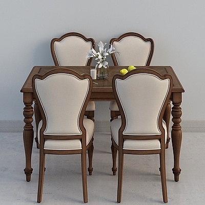 Preferably fan art Rhine American solid wood Square Table 1. 4 m