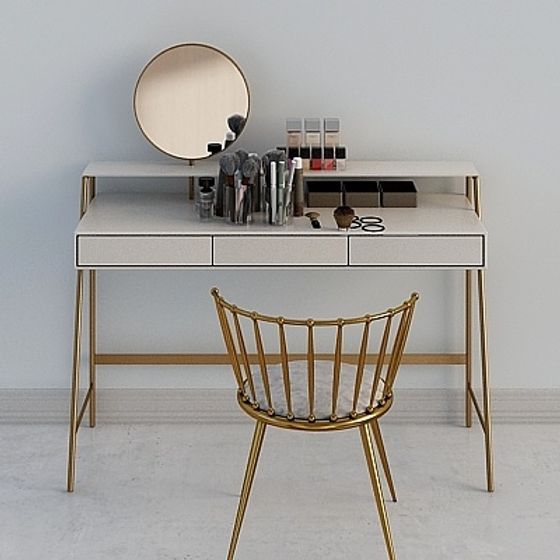 Modern Vanity Desk 3D model for Elegant Spaces