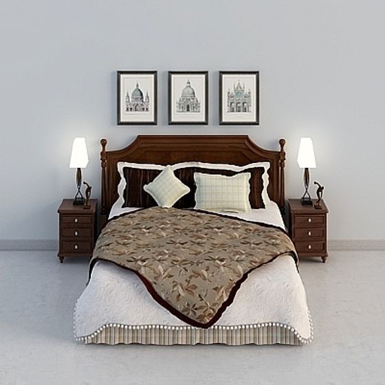 Cozy Bedroom Retreat 3D model