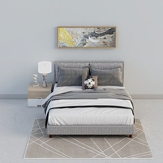 Urban Comfort Bed 3D model