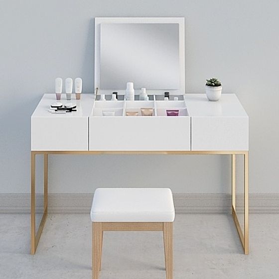 Elegant Minimalist Vanity 3D model