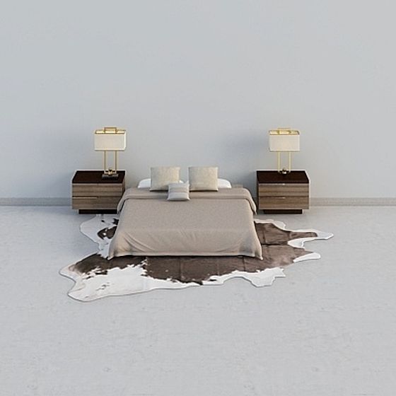 City Light 3D model for Modern Minimalist Bedrooms
