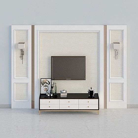 Urban Elegance Wall Unit 3D model