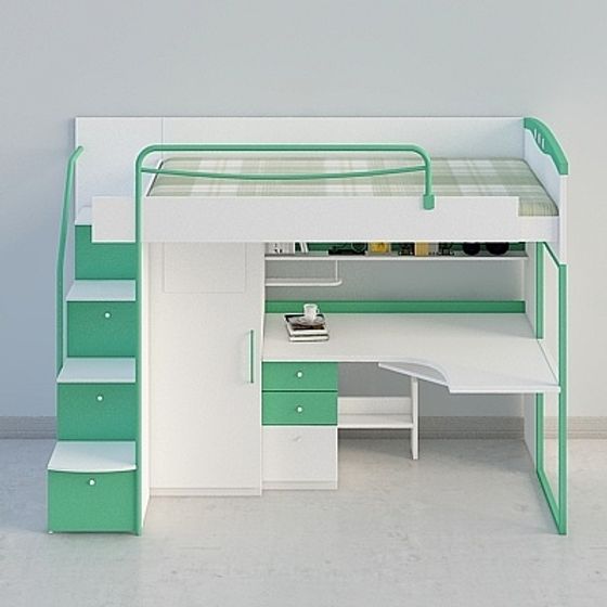 Urban Loft Bed 3D model