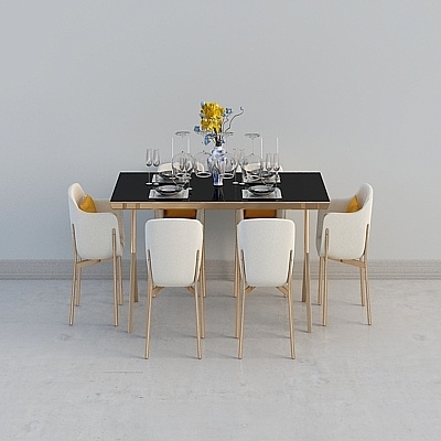 VR-City-dining table and chairs combination