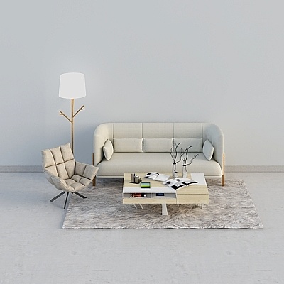 ZaoZuo Cofa - Three-Seat Sofa Set