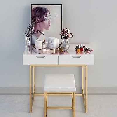 There are home-modern-minimalist-Baroque-dressing table combinat