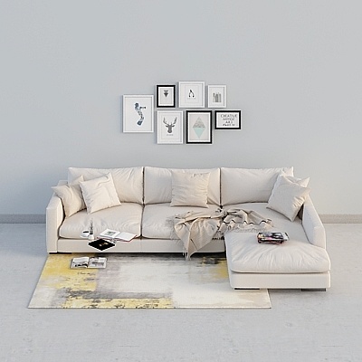Urban Comfort Corner Sofa 3D Model