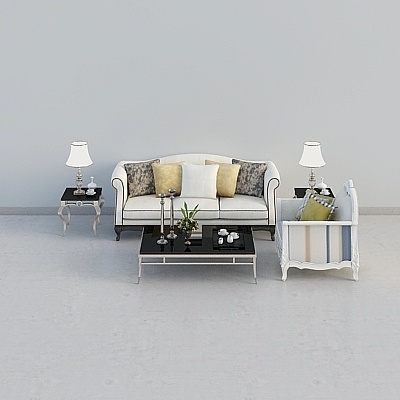 Modern Living Room Set 3D model