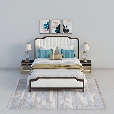 Urban Elegance Bed 3D model