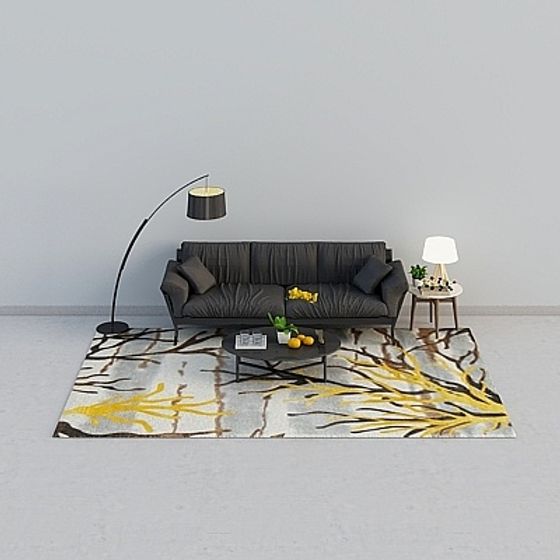 Urban Zen Living Room 3D model for Modern Interiors