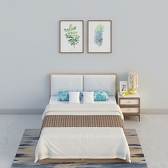 Cozy Retreat Bedroom 3D model