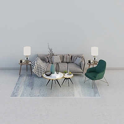 Gray sofa combination