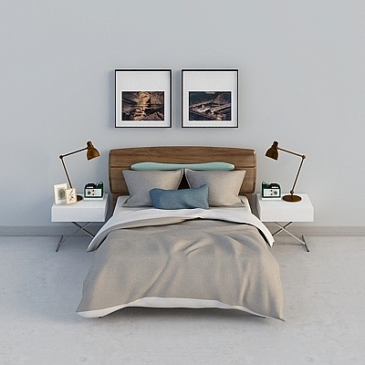 Cozy Retreat Bedroom 3D model