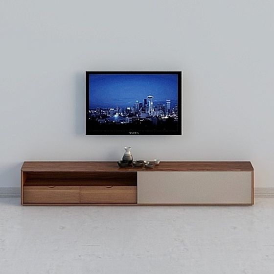 Modern Minimalist TV Cabinet 3D model